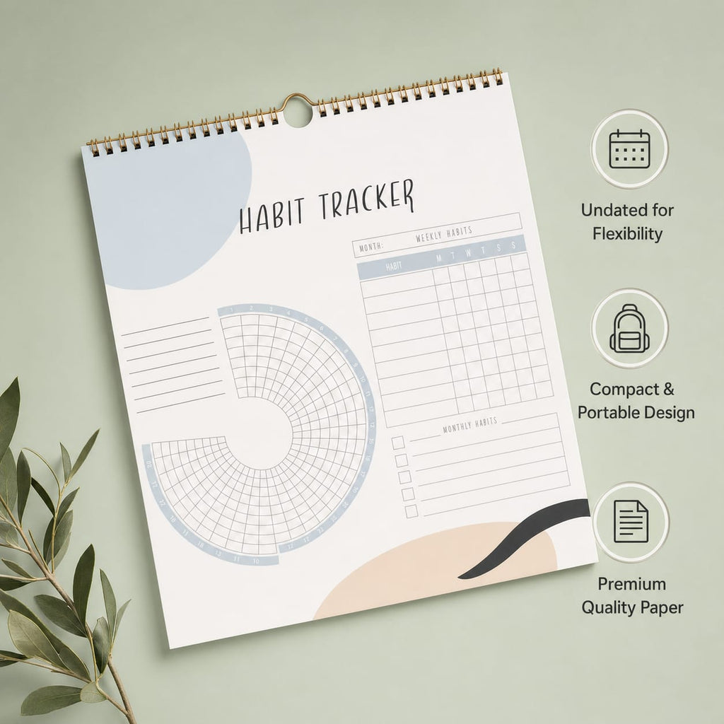 The 365° Life planner - Rainbow Habit Tracker Journal